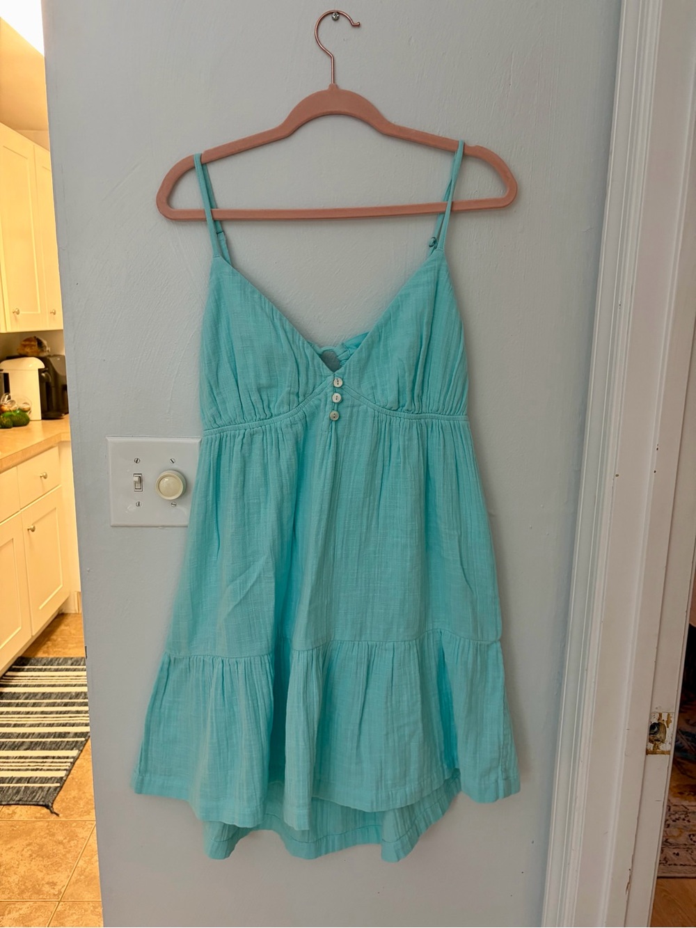 Roxy Warm Rays Mini Dress Blue NWT Size XL